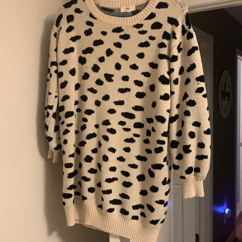 Spotted Oversized Sweater
